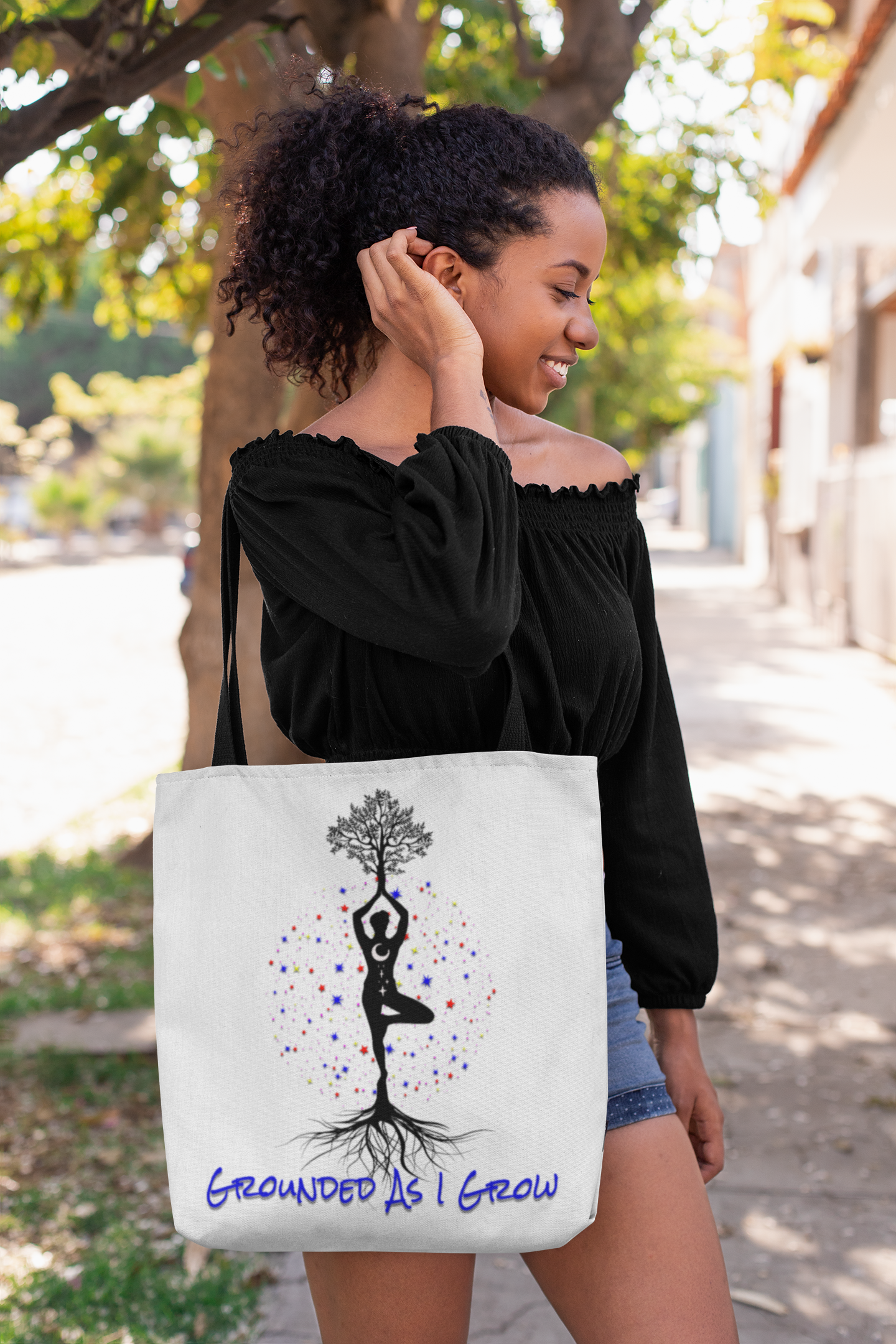 Grounded As I Grow – Mindful Everyday Tote Bag